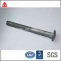 dacromet carbon steel carriage bolt/round head square neck bolt M10